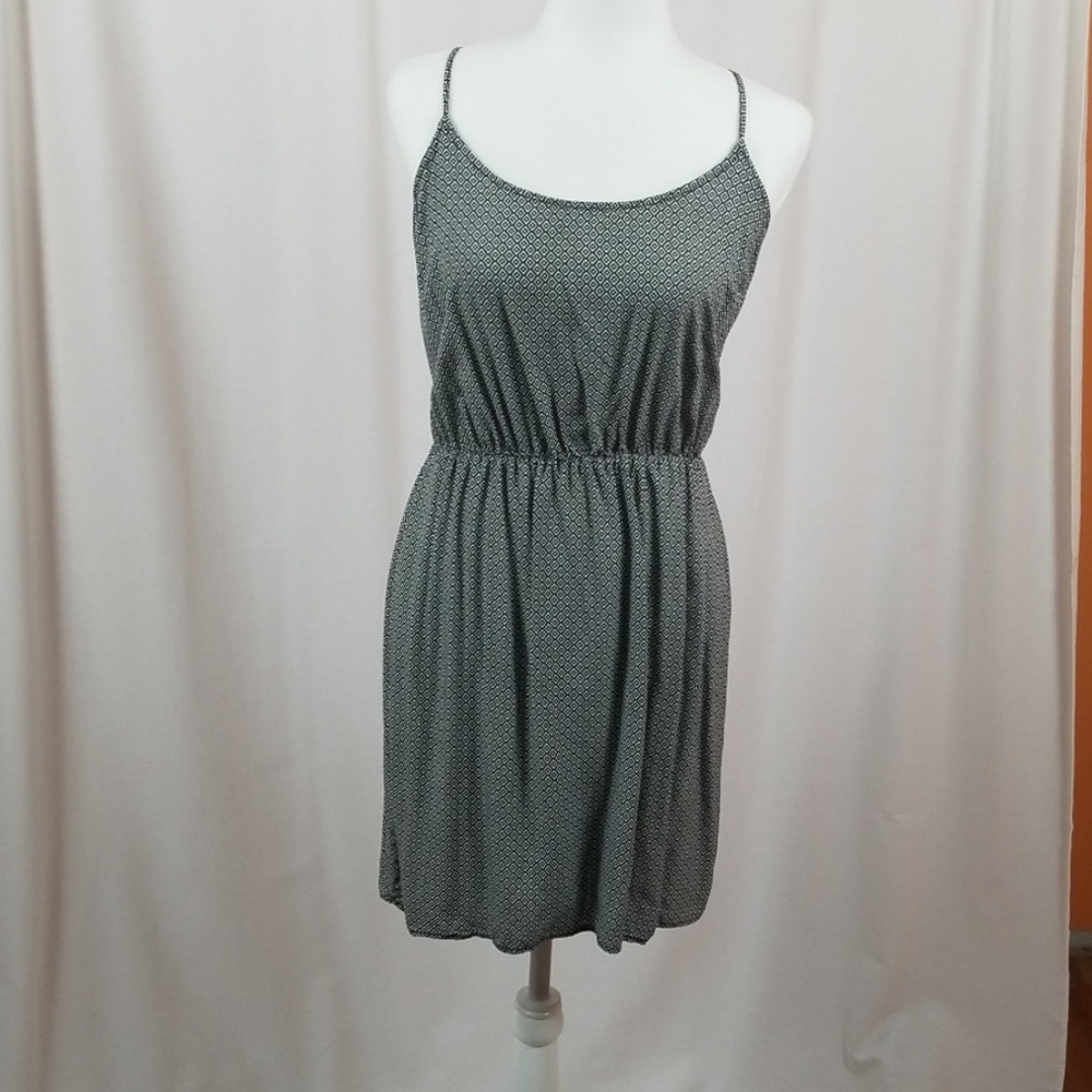 Old Navy white and black patterned sundress.